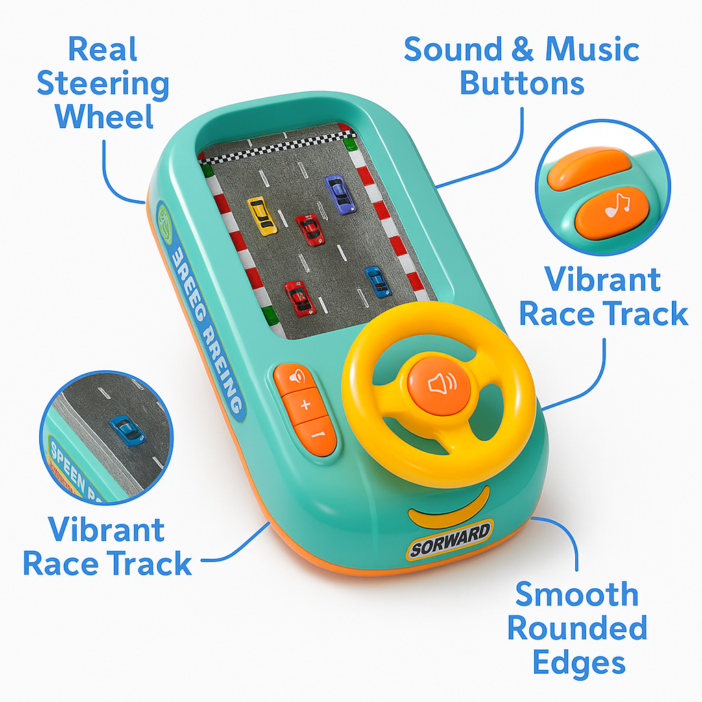 Voxy Race Car Baby Toy Green