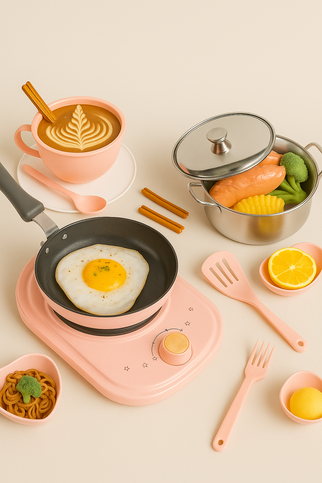 Mini Cooking Set for Kids – Safe Real Food Play